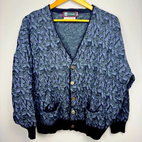 Tundra Other - Tundra Canada Vintage Sweater Cardigan V-Neck Button Up 100% Wool 3XL 2XL XL